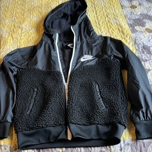 Nike Charcoal and Black Fleece Hoodie